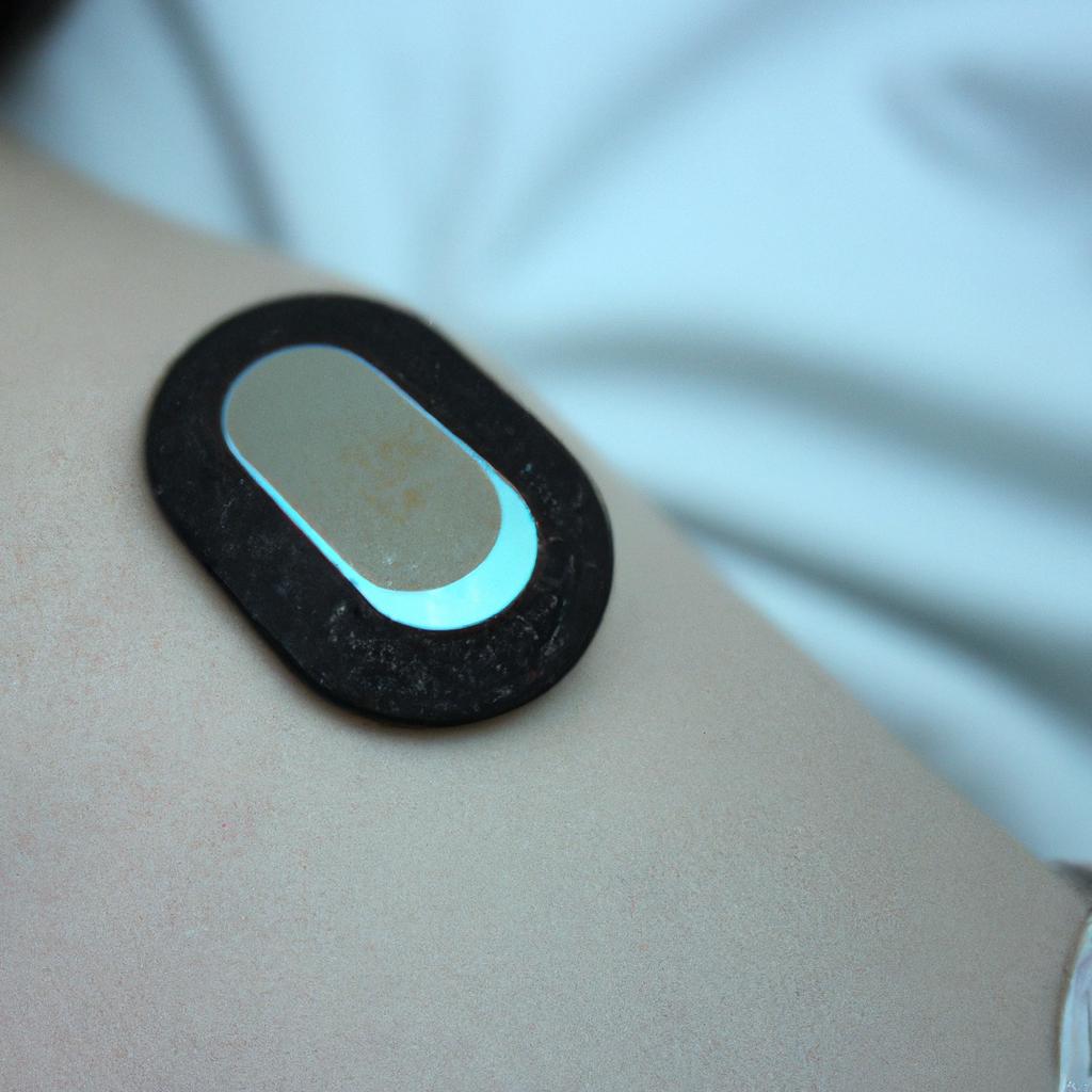 Person wearing sleep tracking device